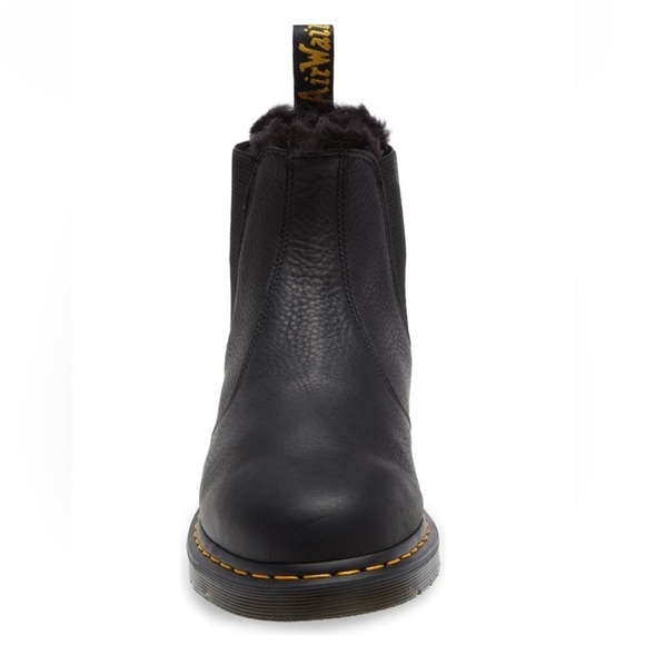 Dr. Martens Faux fur lined ambassador boots in black New in Box - Picture 6 of 7